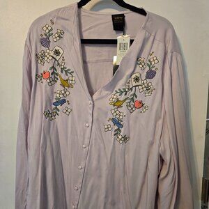 NWT Disney Her Universe Disney Princess Icons Woven Button-Up Size 4 (size 26)